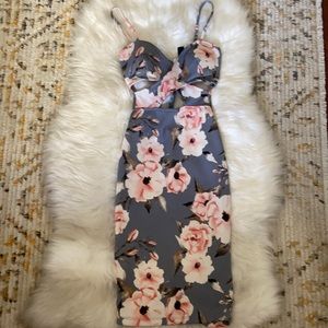 Windsor blue Floral Bodycon Dress Size XS